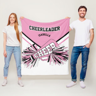 Cobertor De Velo Cor-de-rosa, branco e preto - Para um 📣 Cheerlead