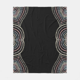 Cobertor De Velo cor-de-rosa-rosa-preto Corações concêntricos Arco-