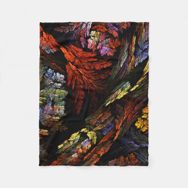 Cobertor De Velo Cor Harmonia Abstrato Art (Frente)