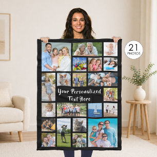 Cobertor De Velo Cor Personalizada da Colagem de Fotografias Modern