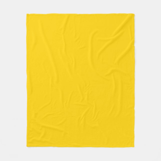 Cobertor De Velo Cor sólida amarelo brilhante (Frente)