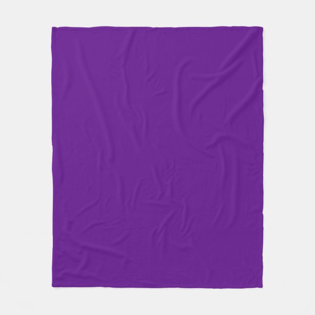 Cobertor De Velo Cor Sólida: Roxo (Frente)