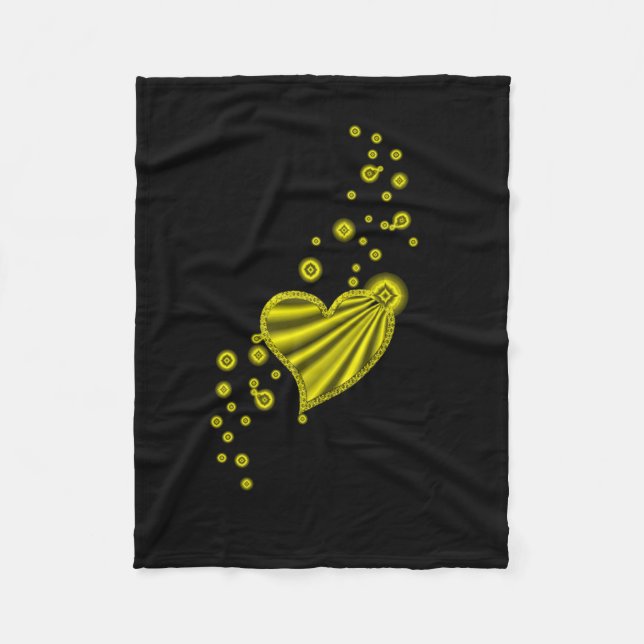 Cobertor De Velo Coração Arco-Íris com Estrelas (Frente)