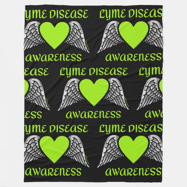 Cobertor De Velo Coração/Asas...Lyme (Frente)