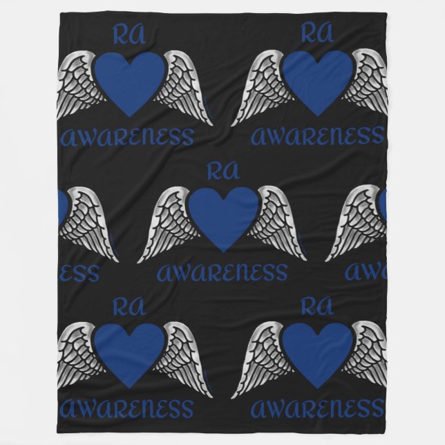 Cobertor De Velo Coração/Asas...RA (Frente)