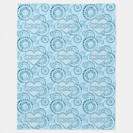 Cobertor De Velo Coração com Limitação Dupla - Ponto Sem Solo Padrã