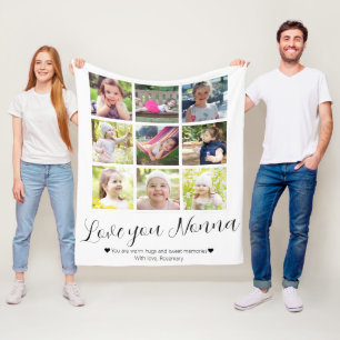 Cobertor De Velo Coração de Amor da Vovó Manuscrita Moderna