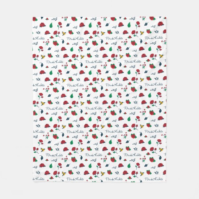 Cobertor De Velo Coração de Frida Kahlo | de México (Frente)