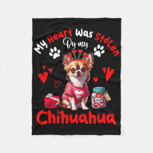 Cobertor De Velo Coração Foi Roubado Pelo Meu Cachorro Chihuahua Na