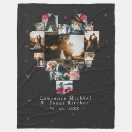 Cobertor De Velo Coração Fotográfico 18 Personalizado Chic Formatad