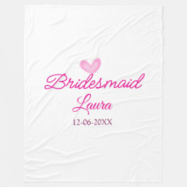Cobertor De Velo Coração PINK nome mínimo de adicionar nome Bridesm