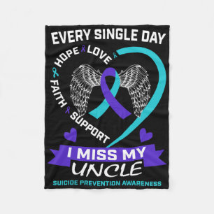 Cobertor De Velo Coração Púrpura de Teal Menina Meu Tio Consciência