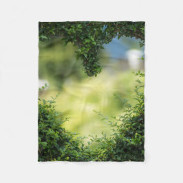 Cobertor De Velo Coração Tópico Verde