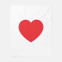 Coração Vermelho Branco Moderno Simples Gráfico