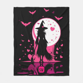 Cobertor De Velo Corações cor-de-rosa mágico são minha bruxa Namora