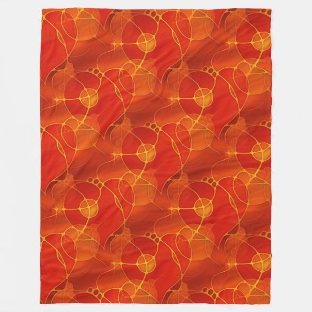 Cobertor De Velo Corações de Amor - Padrão Invisível 9 (Frente)