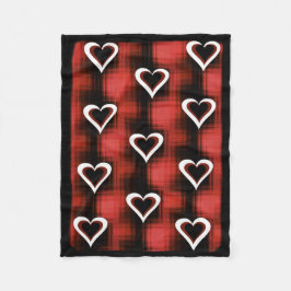 Cobertor De Velo Corações no Quadro de Verificação