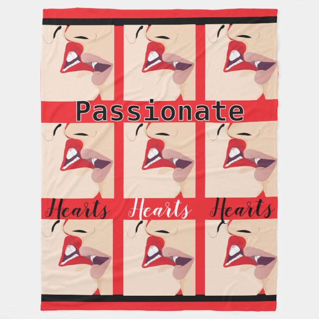 Cobertor De Velo Corações Passivos (Frente)