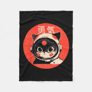 Cobertor De Velo Coragem de Gatos Espaciais Japonês Retro Kawaii Cu