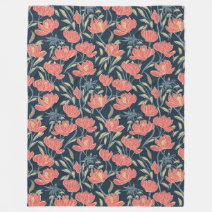 Cobertor De Velo Coral Breeze Floral
