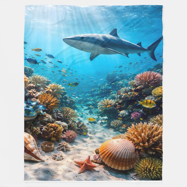 Cobertor De Velo Coral reef large fleece blanket (Frente)