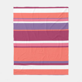 Cobertor De Velo Coral vivo, vermelho e violeta