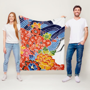 Cobertor De Velo Corante Japonês Okinawan (Bingata)