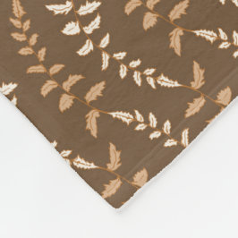 Cobertor De Velo Cordas Boho Brown Fern - padrão perfeito.