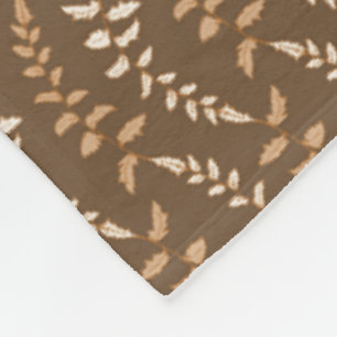 Cobertor De Velo Cordas Boho Brown Fern - padrão perfeito.