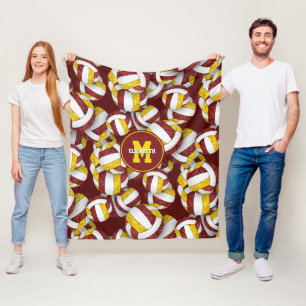 Cobertor De Velo cores da equipe de vôlei das maroenses