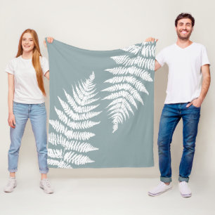 Cobertor De Velo Cores de Fundo Personalizadas do Woodland Fern Lea