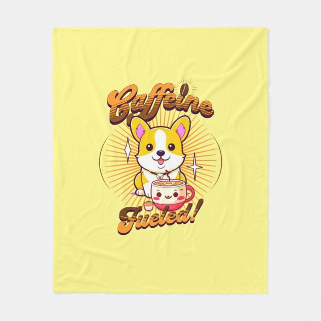 COBERTOR DE VELO CORGI CAFEINE COMBUSTÍVEL! (Frente)