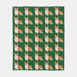 Cobertor De Velo Corgi de sorriso de Galês do Pembroke