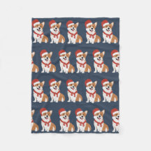 Corgi Natalino do Papai Noel - Azul Naval Sofistic