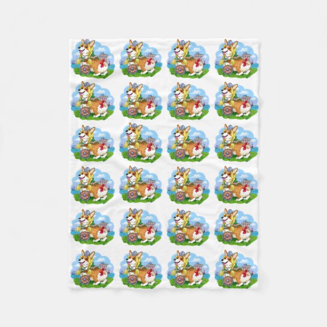 Cobertor De Velo Corgi Viking (Frente)