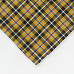 Cobertor De Velo Cornish National Tartan Yellow and Black Xadrez