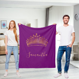 Cobertor De Velo Coroa de ouro roxo tiara, nome elegante