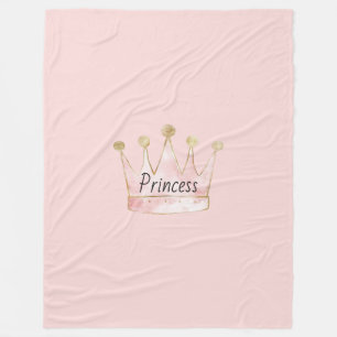 Cobertor De Velo Coroa de Princesa em Ouro Rosa