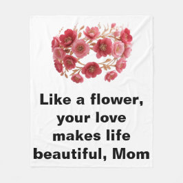 Cobertor De Velo Coroa Floral do Dia da Mãe Luxuosa
