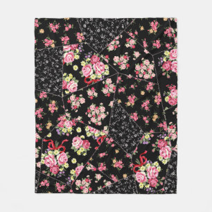 Cobertor De Velo Corpo Floral: Bonito Design sem costura.