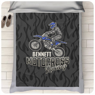 Cobertor De Velo Corrida de Motocross de bicicleta Dirt NAME Person