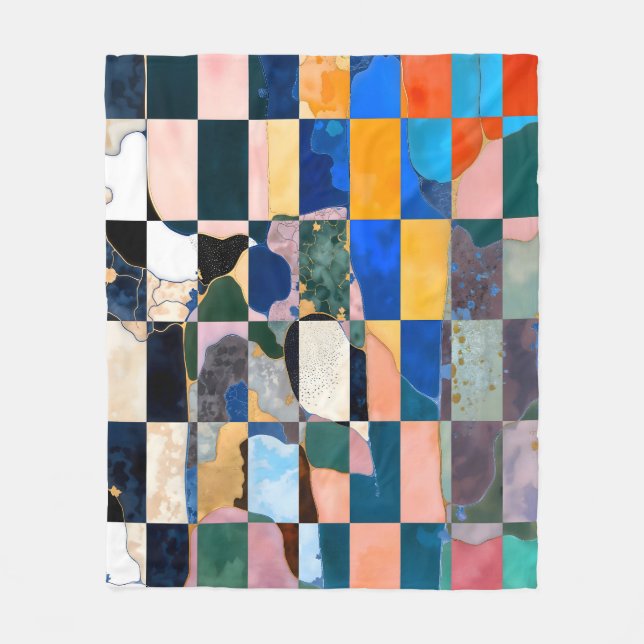 Cobertor De Velo Cortina de Checkerboard Luxe (Frente)