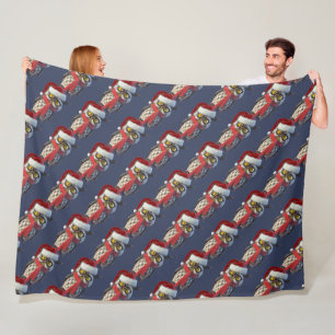 Cobertor De Velo Coruja de Natal Vestindo Papais noeis Costume e Re