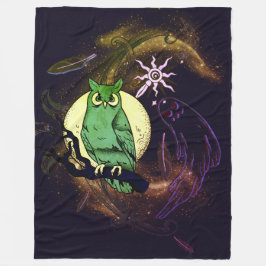 Cobertor De Velo Coruja e fantasma