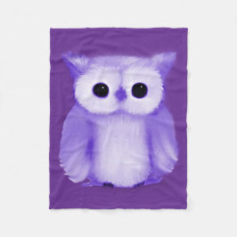Cobertor De Velo Coruja Roxa
