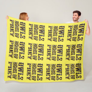 Cobertor De Velo Corujas De Pássaros,