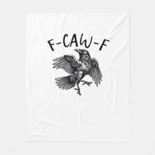 Cobertor De Velo Corvo Engraçado Gráfico Vintage F Caw F