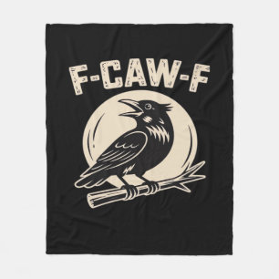 Cobertor De Velo Corvo F-Caw-F Estilo Vintage