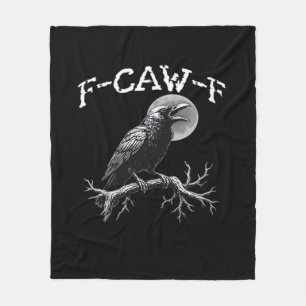 Cobertor De Velo Corvo F-Caw-F Pássaro Engraçado Clássico Retrô