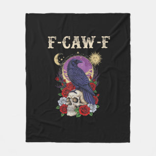 Cobertor De Velo Corvo F-Caw-F Pássaro Engraçado Lua Gótico Humor A